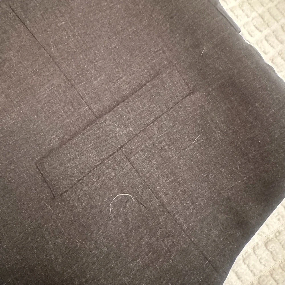 Jos A Bank Suit Vest Mens L Waistcoat Charcoal Gray Formal Wool Peaky Blinders